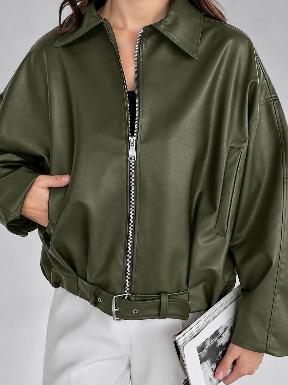 Oversize Leather Jacket