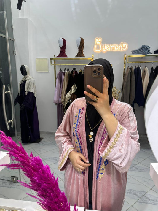 Abaya Kimono en Velours de Prestige