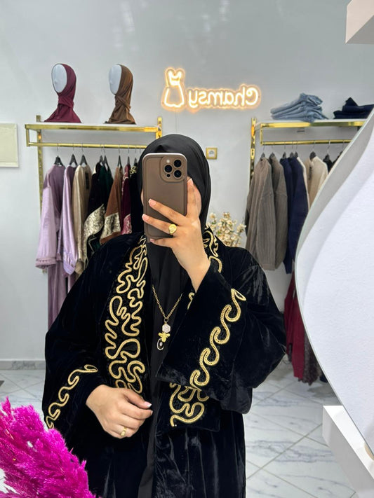 Abaya Kimono en Velours Signature