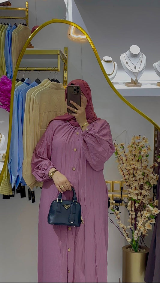 Robe "Lila Pastel" – Élégance Fluide & Confort Absolu