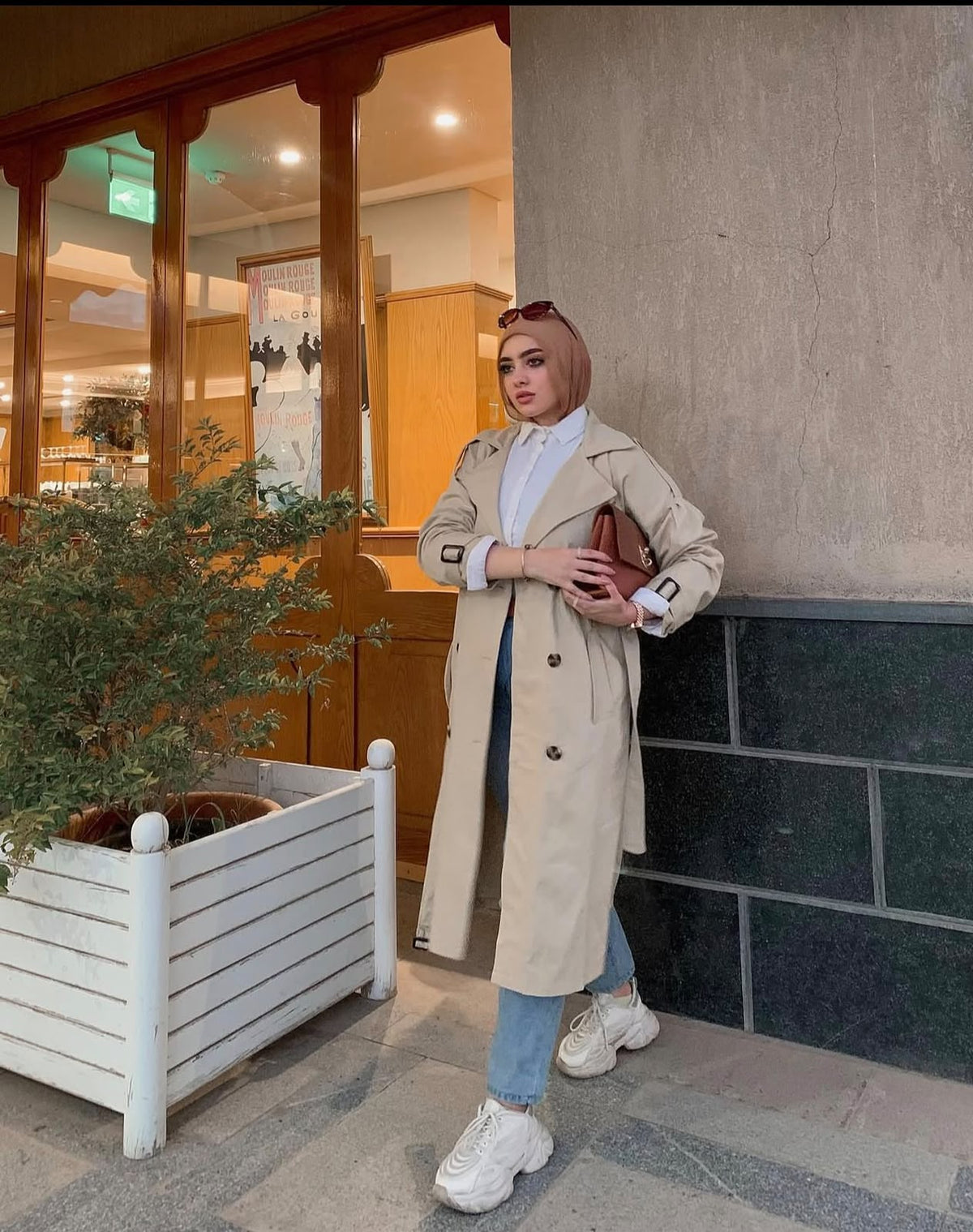 Trench-coat long femme "CHAMSY"